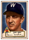 1952 Topps Baseball #094 Sam Mele Senators VG-EX 506454