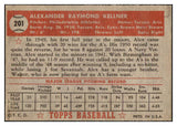 1952 Topps Baseball #201 Alex Kellner A's VG-EX 506456