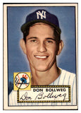 1952 Topps Baseball #128 Don Bollweg Yankees VG-EX 506459