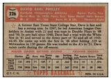 1952 Topps Baseball #226 Dave Philley A's VG-EX 506461