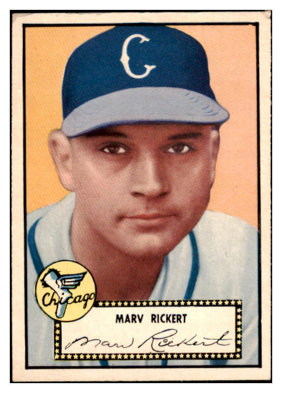 1952 Topps Baseball #050 Marv Rickert White Sox EX Black 506464