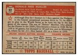 1952 Topps Baseball #052 Don Mueller Giants VG-EX Red 506466