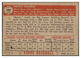 1952 Topps Baseball #112 Hank Majeski A's EX+/EX-MT 506482