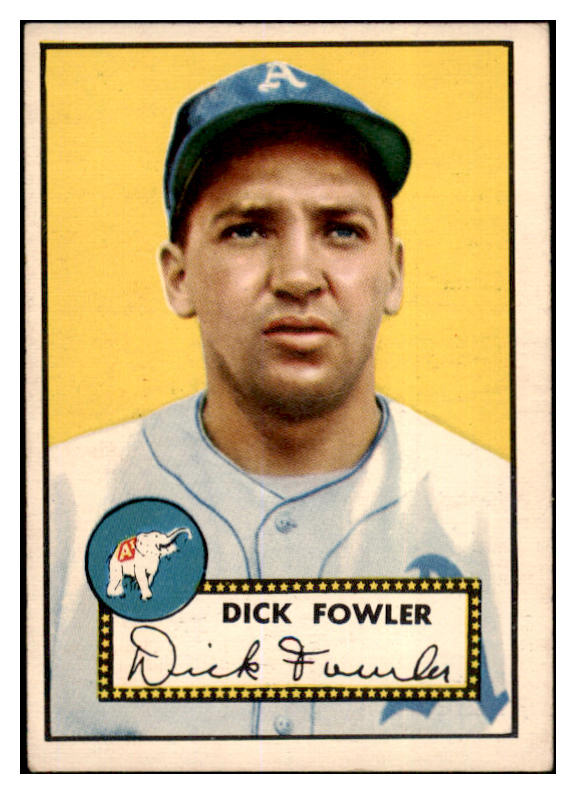 1952 Topps Baseball #210 Dick Fowler A's EX+/EX-MT 506483