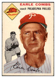 1954 Topps Baseball #183 Earle Combs Phillies EX-MT 506507