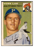 1954 Topps Baseball #235 Vern Law Pirates EX-MT 506508