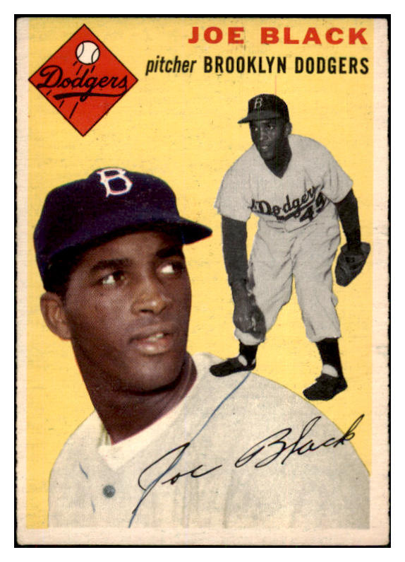 1954 Topps Baseball #098 Joe Black Dodgers EX-MT 506517