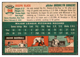 1954 Topps Baseball #098 Joe Black Dodgers EX-MT 506517