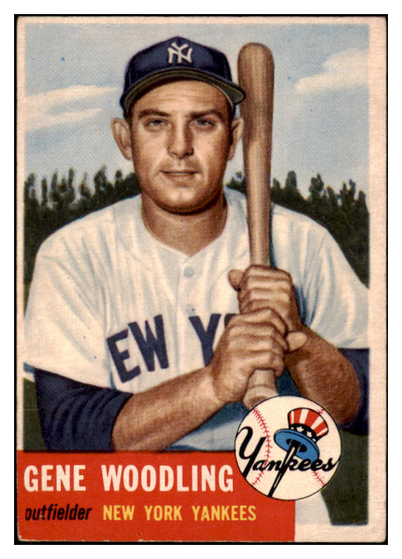 1953 Topps Baseball #264 Gene Woodling Yankees VG-EX 506523