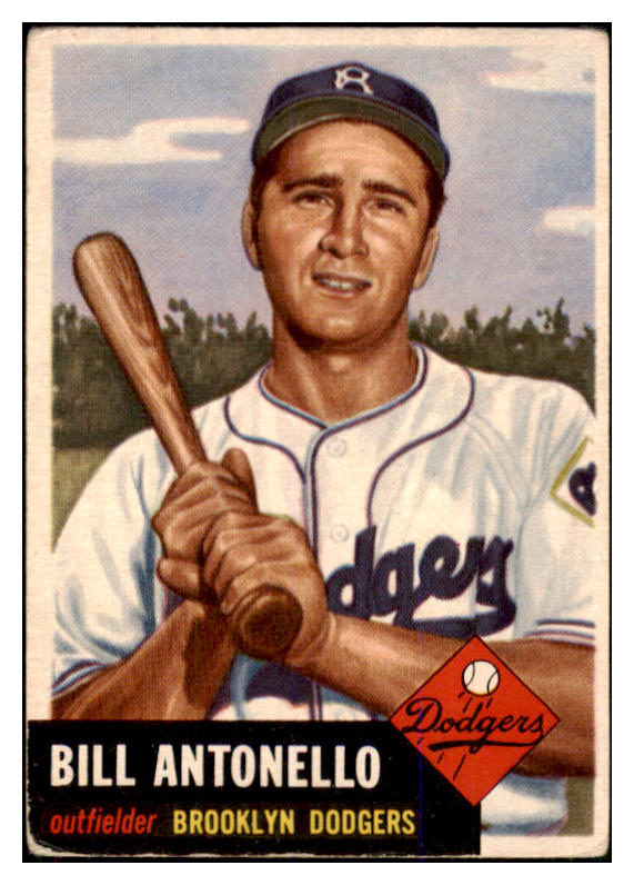 1953 Topps Baseball #272 Bill Antonello Dodgers VG 506524