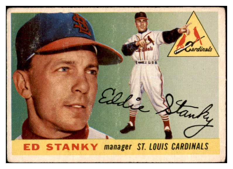 1955 Topps Baseball #191 Eddie Stanky Cardinals VG 506534