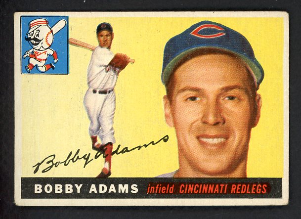 1955 Topps Baseball #178 Bobby Adams Reds VG 506541