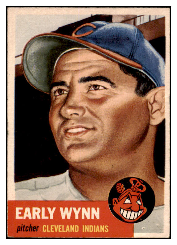 1953 Topps Baseball #061 Early Wynn Indians EX 506578