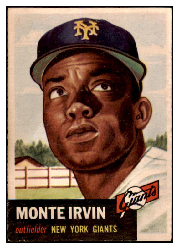 1953 Topps Baseball #062 Monte Irvin Giants VG-EX 506579