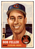 1953 Topps Baseball #054 Bob Feller Indians VG-EX 506580