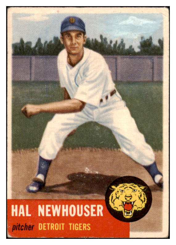 1953 Topps Baseball #228 Hal Newhouser Tigers GD-VG 506596