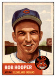 1953 Topps Baseball #084 Bob Hooper Indians EX 506598