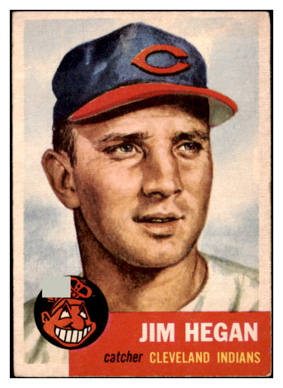 1953 Topps Baseball #080 Jim Hegan Indians EX 506608