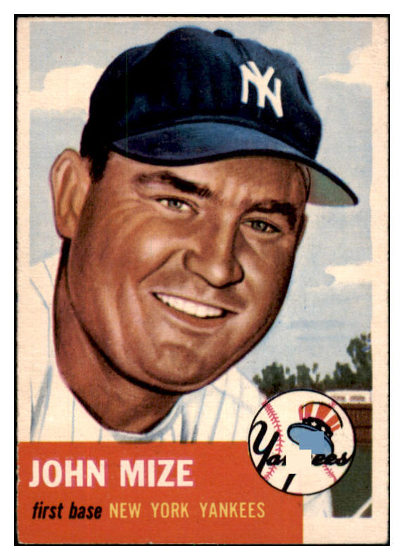 1953 Topps Baseball #077 Johnny Mize Yankees EX-MT 506611