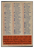 1956 Topps Baseball Checklist 2/4 VG Marked 506613