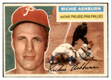 1956 Topps Baseball #120 Richie Ashburn Phillies EX-MT Gray 506634