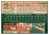 1954 Topps Baseball #139 Ed O'Brien John O'Brien EX-MT 506641