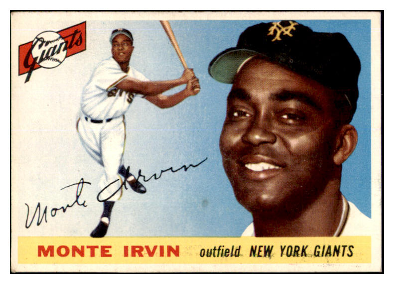 1955 Topps Baseball #100 Monte Irvin Giants VG-EX 506643