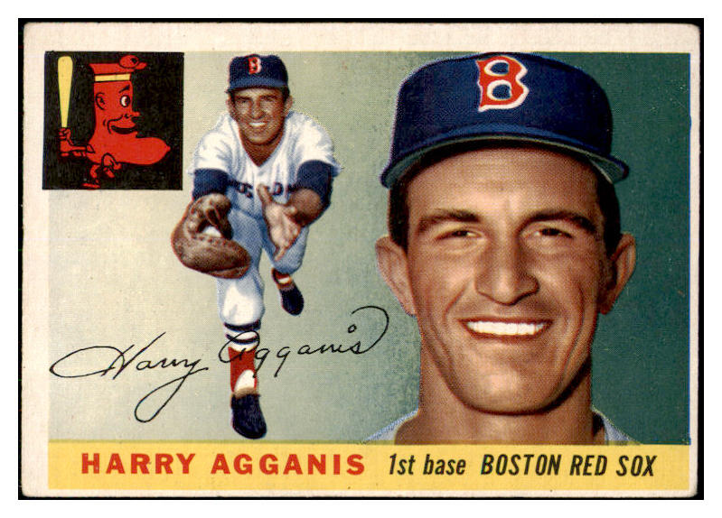 1955 Topps Baseball #152 Harry Agganis Red Sox VG-EX 506644