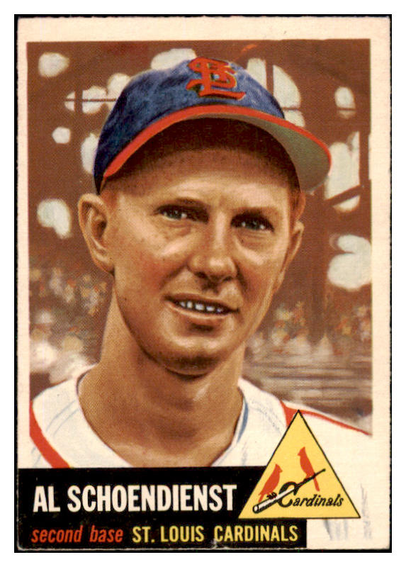 1953 Topps Baseball #078 Al Schoendienst Cardinals EX-MT 506652