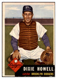 1953 Topps Baseball #255 Dixie Howell Dodgers NR-MT 506657