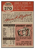 1953 Topps Baseball #270 Vern Stephens White Sox EX-MT 506665