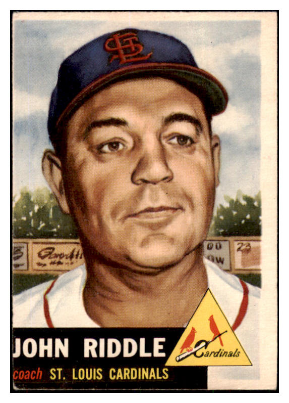 1953 Topps Baseball #274 Johnny Riddle Cardinals EX 506667