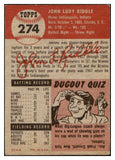1953 Topps Baseball #274 Johnny Riddle Cardinals EX 506667
