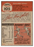 1953 Topps Baseball #105 Joe Nuxhall Reds NR-MT 506673