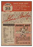 1953 Topps Baseball #215 Gene Conley Braves NR-MT 506678