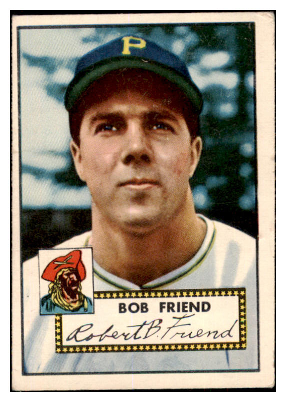 1952 Topps Baseball #233 Bob Friend Pirates VG-EX 506681