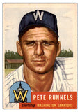 1953 Topps Baseball #219 Pete Runnels Senators EX-MT 506687