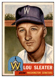 1953 Topps Baseball #224 Lou Sleater Senators EX-MT 506690