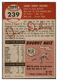 1953 Topps Baseball #239 Jim Delsing Tigers EX-MT 506701