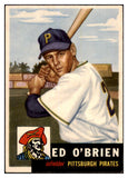 1953 Topps Baseball #249 Eddie O'Brien Pirates NR-MT 506707
