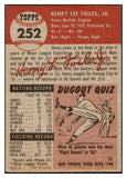 1953 Topps Baseball #252 Henry Foiles Reds NR-MT 506709