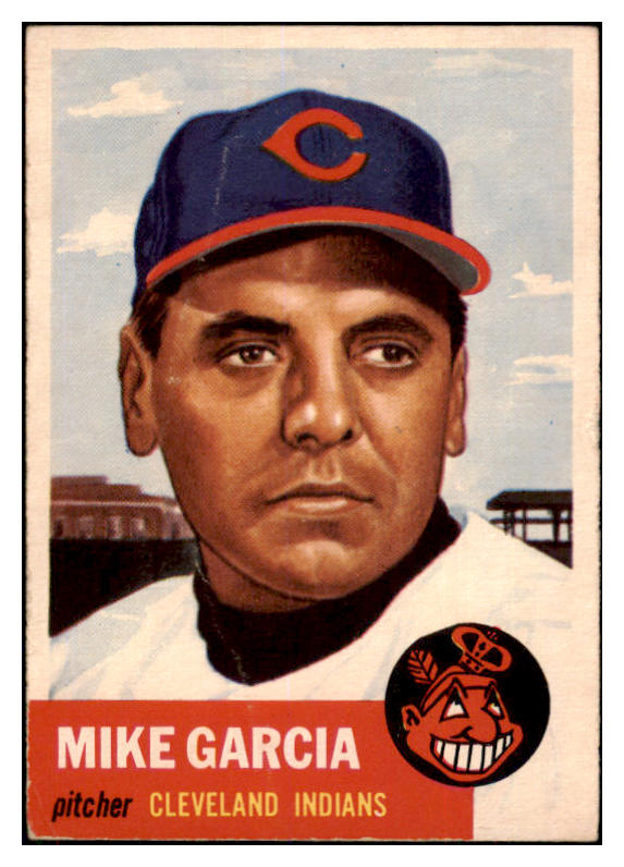 1953 Topps Baseball #075 Mike Garcia Indians VG-EX 506710