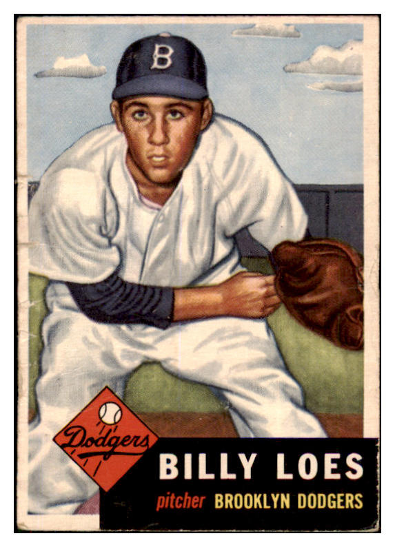 1953 Topps Baseball #174 Billy Loes Dodgers GD-VG 506712