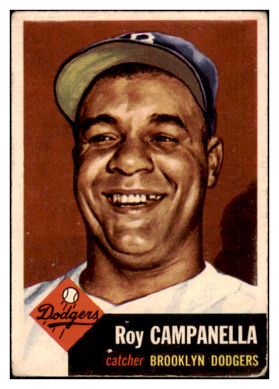 1953 Topps Baseball #027 Roy Campanella Dodgers VG 506713