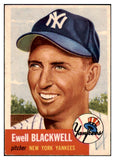 1953 Topps Baseball #031 Ewell Blackwell Yankees VG-EX 506718