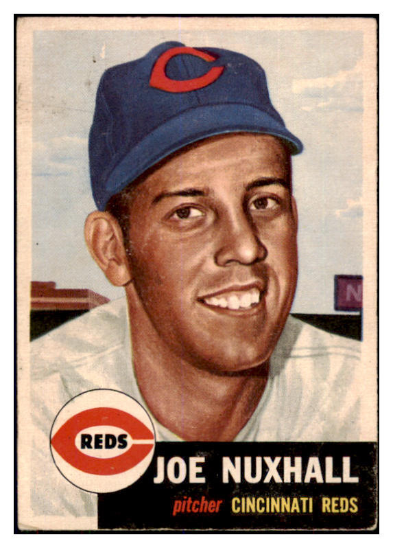 1953 Topps Baseball #105 Joe Nuxhall Reds GD-VG ink 506733