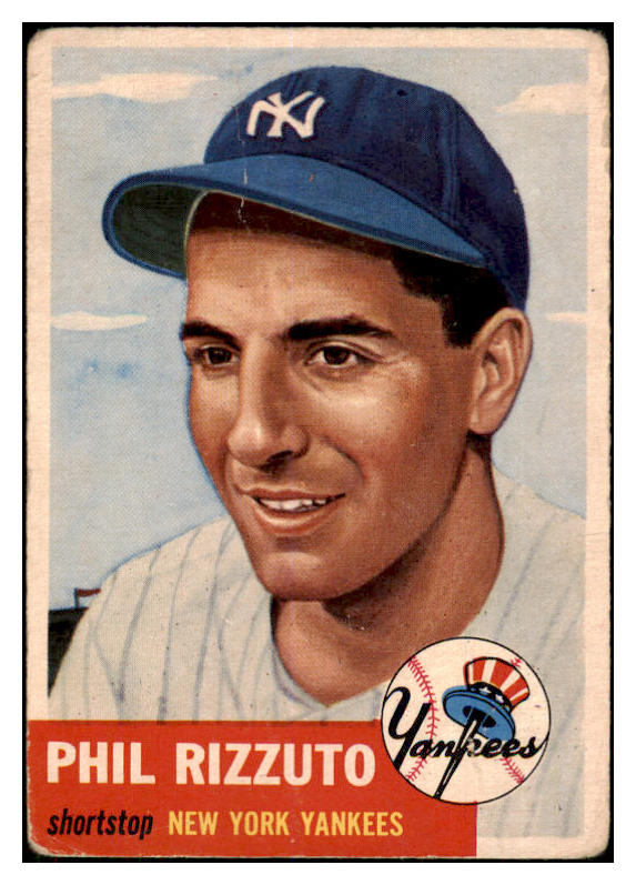 1953 Topps Baseball #114 Phil Rizzuto Yankees GD-VG 506734