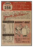 1953 Topps Baseball #258 Jim Gilliam Dodgers Good pin hole 506751