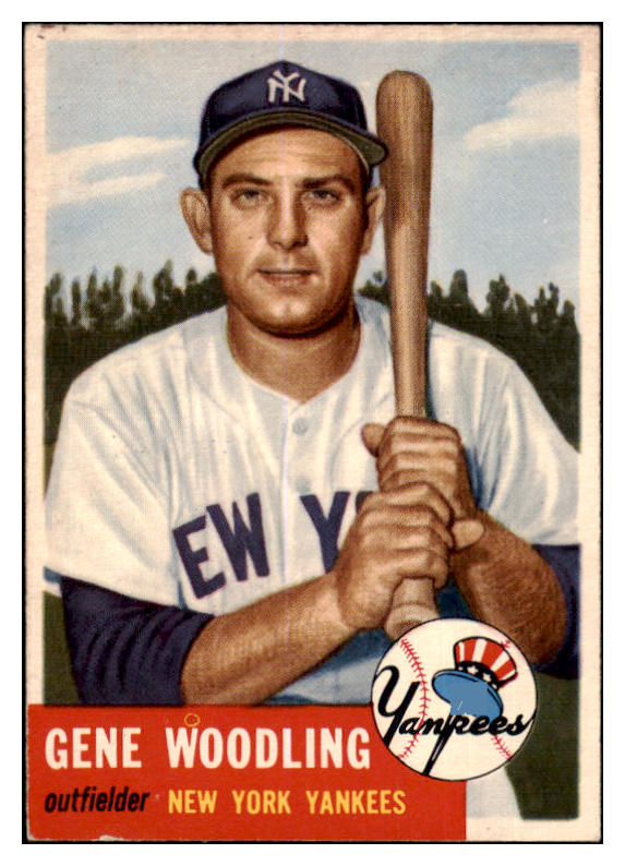 1953 Topps Baseball #264 Gene Woodling Yankees VG-EX 506753