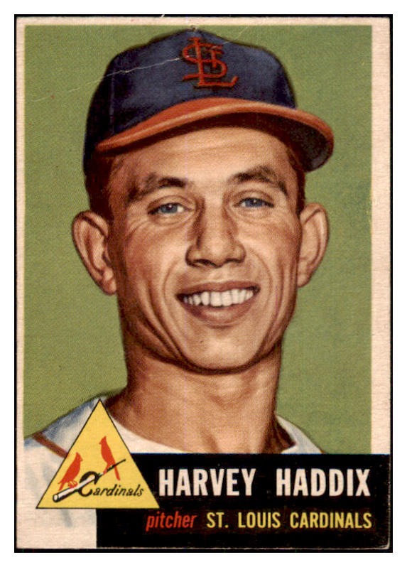 1953 Topps Baseball #273 Harvey Haddix Cardinals Good pin hole 506755